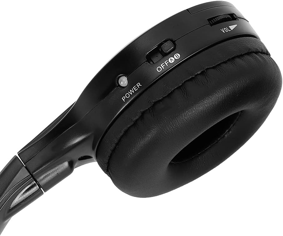 Akozon infrarot kopfhörer + Autokopfhörer, schnurloser Infrarot-Stereo- o-2-Kanal-Kopfhörer für DVD-Autokopfstützen 5 - smartspeakergames.de