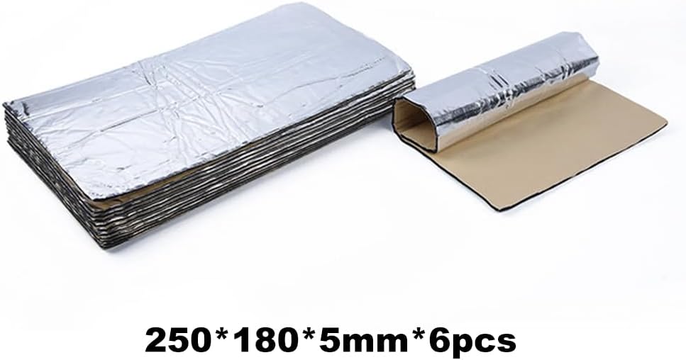 5mm Dämmmatte,Auto Schallschutzmatte,Isolierung Matte Schallschutz,Alubutyl Matte,Verwendet für Schallschutz und Wärmedämmung in Wohnungen,Büros und Fahrzeugen,6 pcs 3 51Vs+cAnyAL. AC SL1001 - smartspeakergames.de