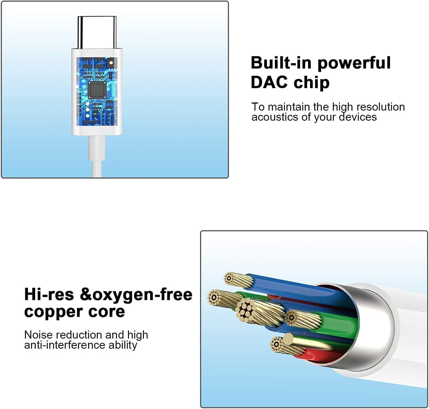 2PC USB C Kopfhörer/iPhone16 Kopfhörer kabelgebunden mit Mikrofon und Lautstärkeregler, HiFi Stereo Ohrhörer/Type C In Ear Kopfhörer für iPhone 16/16 Pro/15/Galaxy S23/Google Pixel/Xiao-mi usw 6 610SDZzOMaL. AC SL1488 - smartspeakergames.de