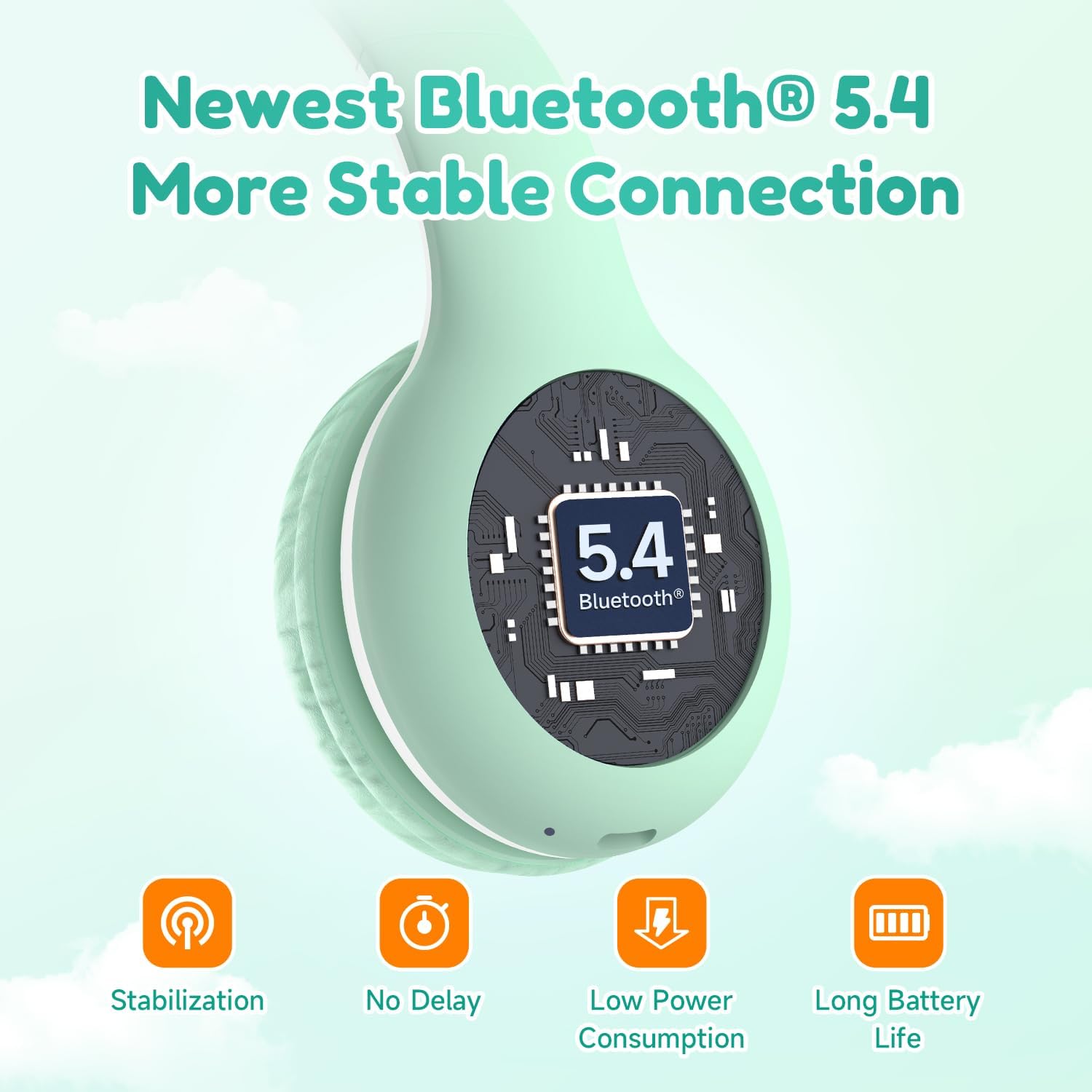EarFun Bluetooth Kopfhörer Kinder, 74/85/94dB Lautstärkeregelung, HiFi Sound, HD-Mikrofon, 45 Std Akku, Faltbare, Einstellbar, Kopfhörer Kabellos Bluetooth Kinder für Schule/Reise/PC, Lila 5 610XIIuKjeL. AC SL1500 - smartspeakergames.de