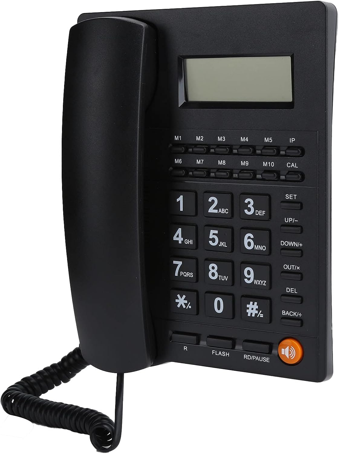 Schnurgebundenes Telefon, Kabelgebundenes Haustelefon, Telefon mit Großen Tasten für ältere Menschen, Anrufer ID-Anzeige/HD Anrufqualität (Rauschunterdrückung), Plug-and-Play. Schwarz 7 61AJpTeo2GS. AC SL1500 - smartspeakergames.de