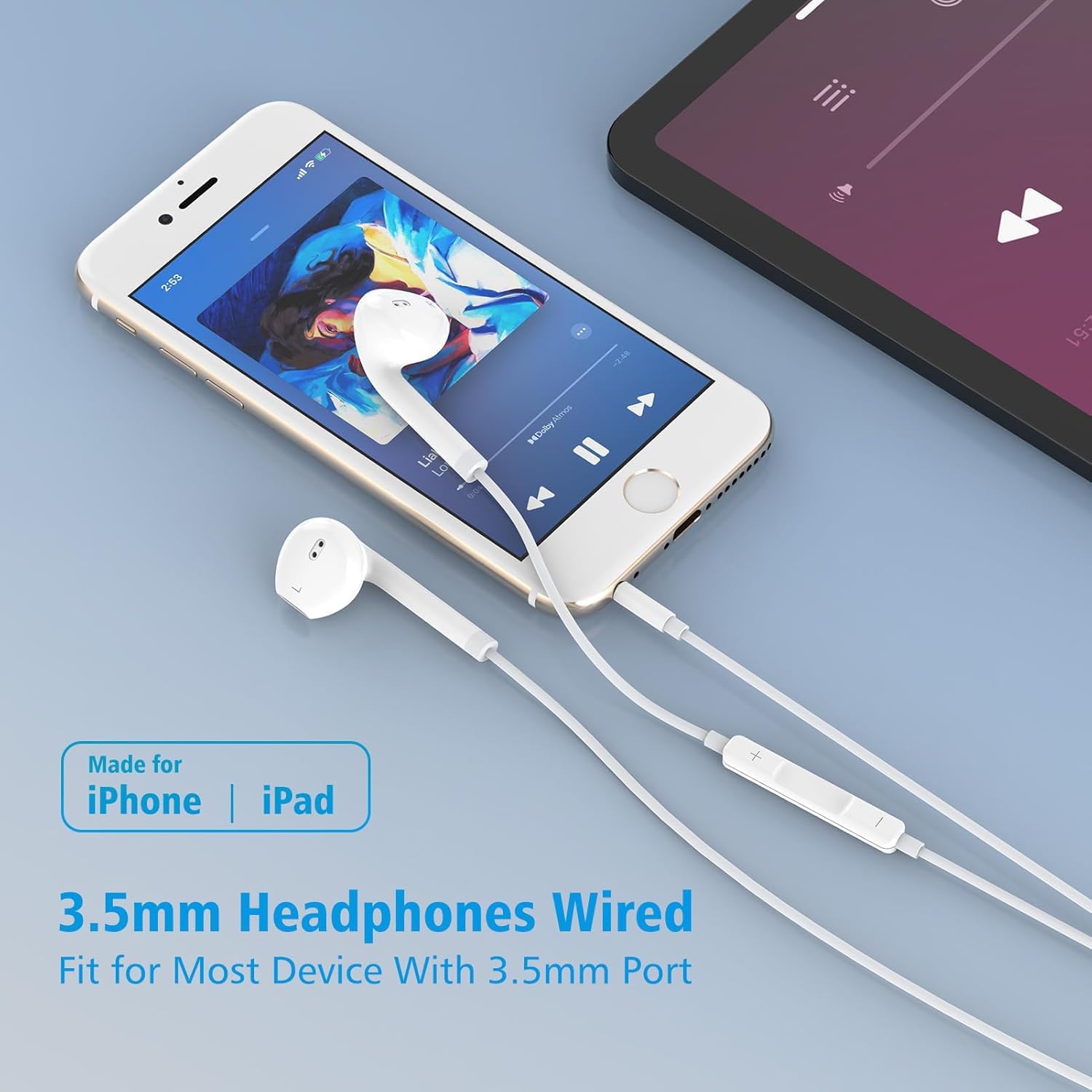 3,5mm In-Ear-Kopfhörer mit Kabel, Kopfhörer mit Kabel Ohrhörer mit Mikrofon und Lautstärkeregler mit 3,5mm Klinkenstecker geräuschisolierend für iPhone Samsung Huawei Android Smartphone Laptop MP3 5 61IHzWkDyvL. AC SL1500 - smartspeakergames.de