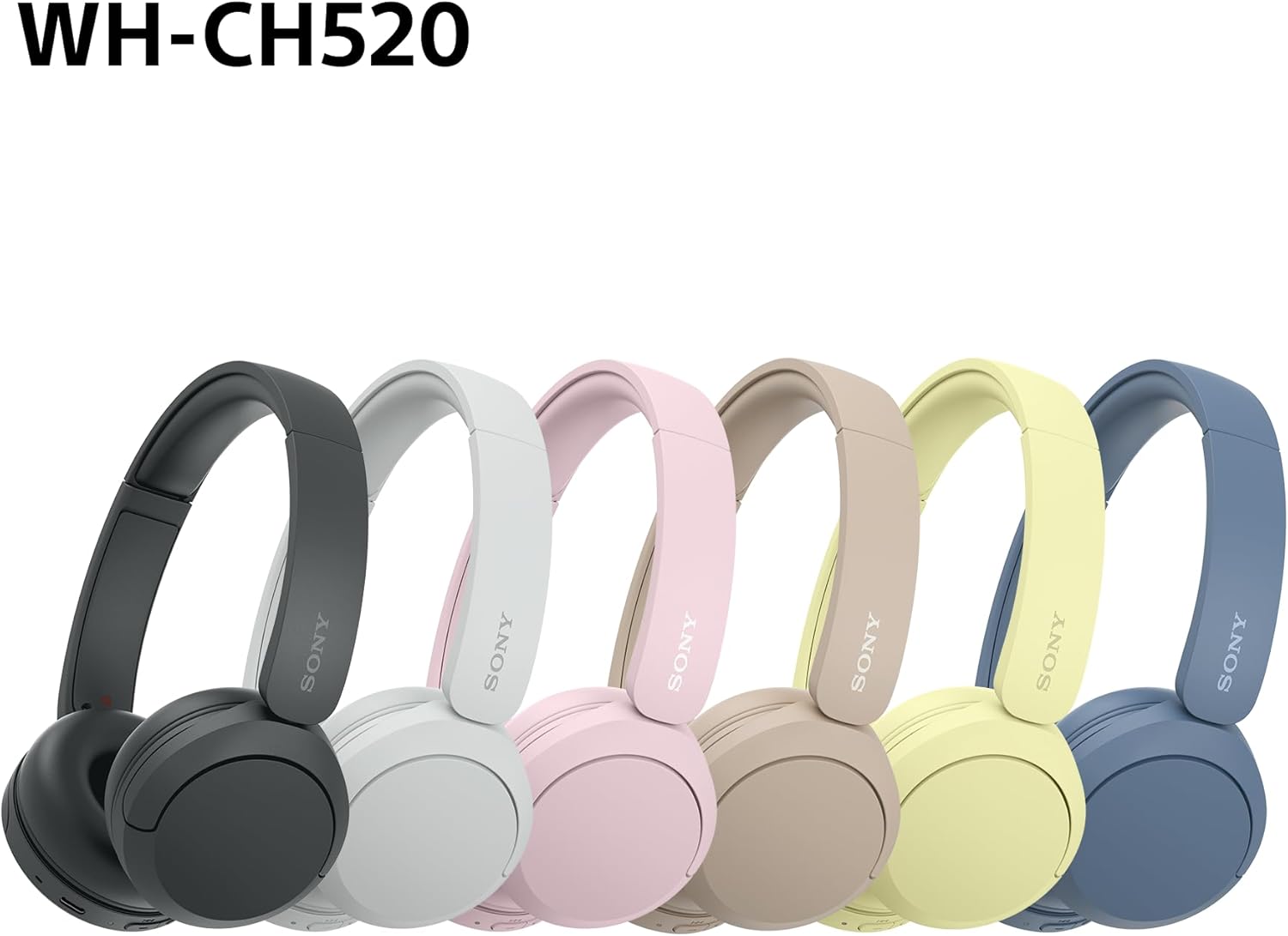 Sony WH-CH520 Kabelloser Bluetooth On-Ear-Kopfhörer, hohe Klangqualität, leichtes Design, bis zu 50 Stunden Akkulaufzeit, Schnellladung, EQ, klare Gesprächsqualität, iOS und Android - Gelb 10 61JiFpkD5+L. AC SL1500 - smartspeakergames.de