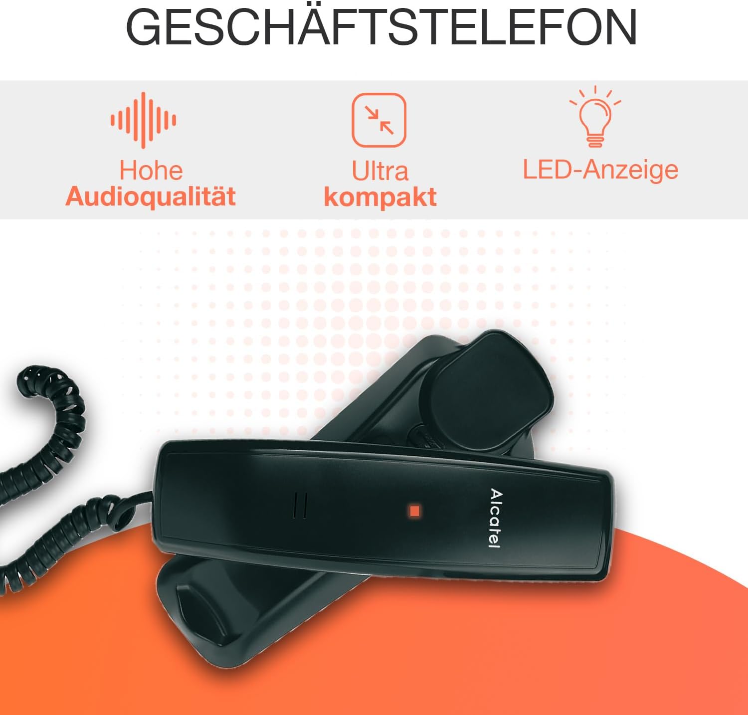 ALCATEL Temporis 10 PRO - Festnetztelefon für den professionellen Einsatz - Visuelle Anrufanzeige - Wahlwiederholungstaste - Stummtaste - Wandmontage - Schwarz 2 61Oa80g3lSL. AC SL1500 - smartspeakergames.de
