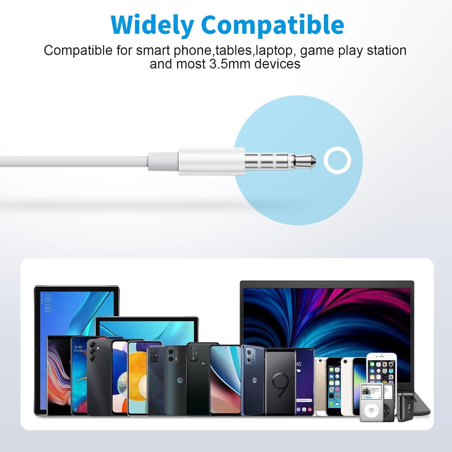 3,5mm In-Ear-Kopfhörer mit Kabel, Kopfhörer mit Kabel Ohrhörer mit Mikrofon und Lautstärkeregler mit 3,5mm Klinkenstecker geräuschisolierend für iPhone Samsung Huawei Android Smartphone Laptop MP3 3 61SRrVZpP6L. AC SL1500 - smartspeakergames.de