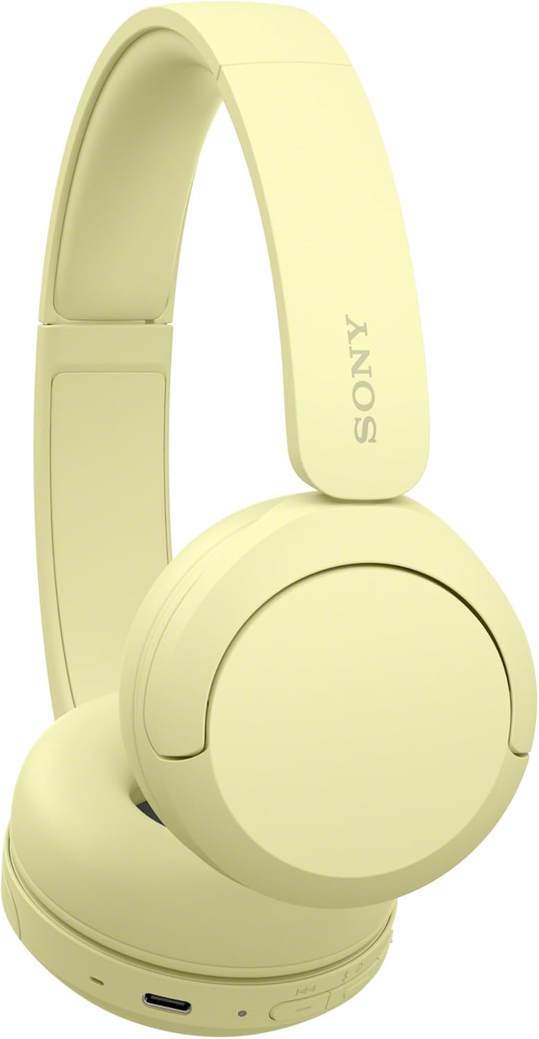 Sony WH-CH520 Kabelloser Bluetooth On-Ear-Kopfhörer, hohe Klangqualität, leichtes Design, bis zu 50 Stunden Akkulaufzeit, Schnellladung, EQ, klare Gesprächsqualität, iOS und Android - Gelb 12 61h8vpO54sL. AC SL1500 - smartspeakergames.de