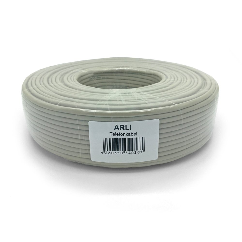 ARLI Telefonkabel 100 m 2 x 2 x 0,6 mm Verlegekabel 2x2 4 Adern JYSTY Telefonleitung Telefon Sprechanlagen klingel Anlagen Kabel Leitung rund Aufputz Unterputz 100m 2x2x0,6mm 3 - smartspeakergames.de
