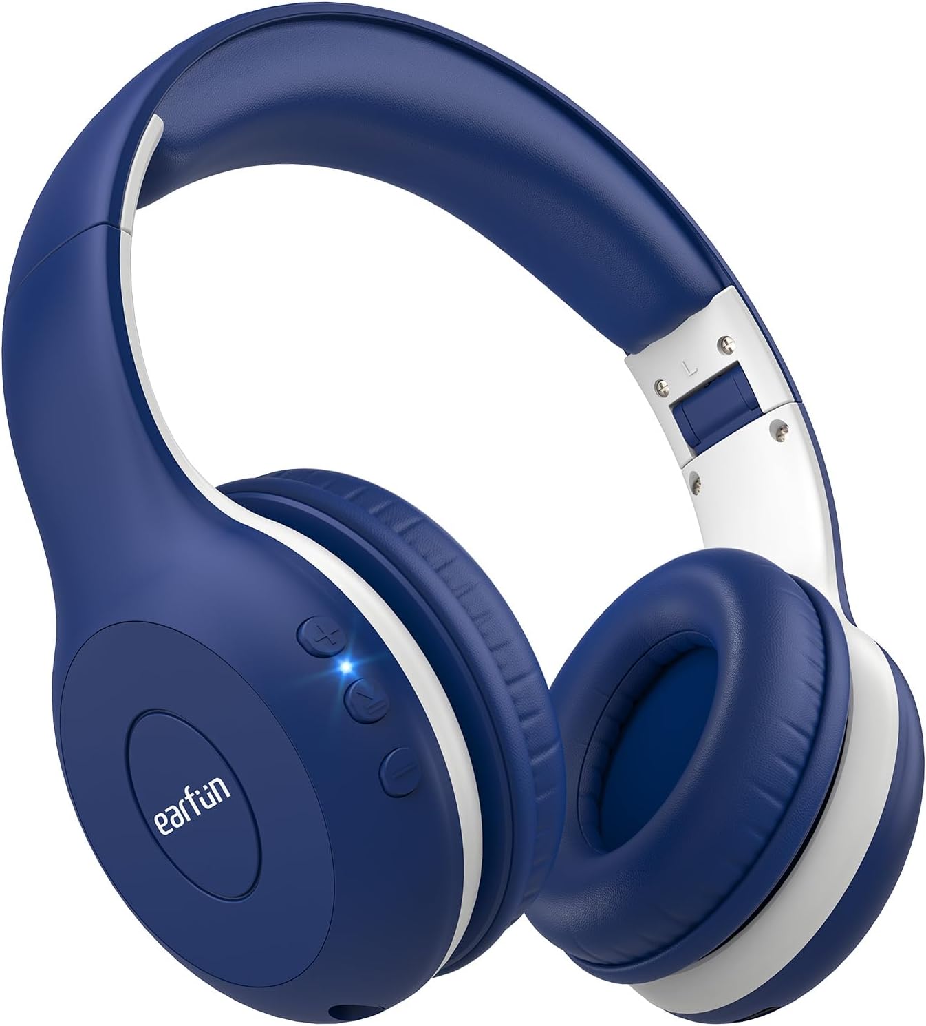 EarFun Bluetooth Kopfhörer Kinder, 74/85/94dB Lautstärkeregelung, HiFi Sound, HD-Mikrofon, 45 Std Akku, Faltbare, Einstellbar, Kopfhörer Kabellos Bluetooth Kinder für Schule/Reise/PC, Lila 44 - smartspeakergames.de