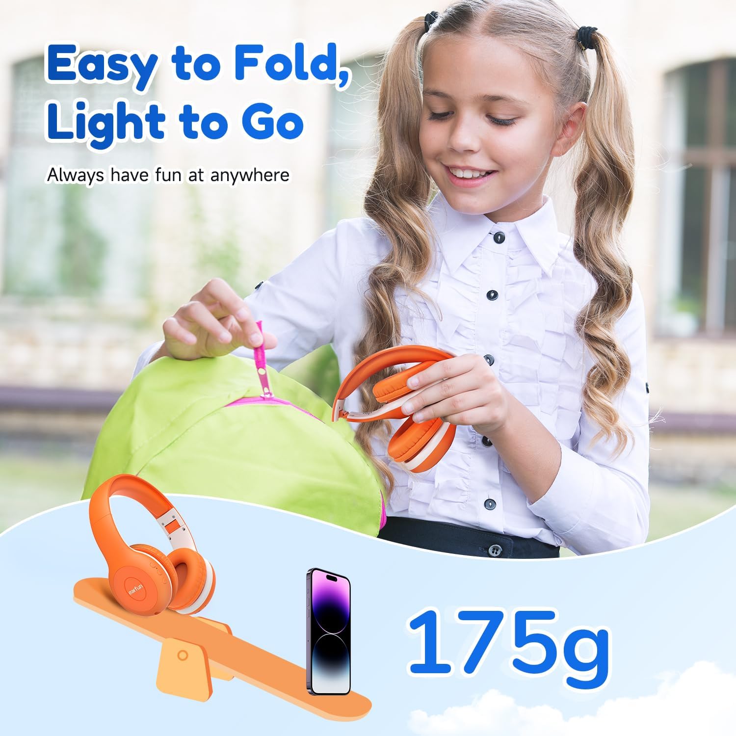 EarFun Bluetooth Kopfhörer Kinder, 74/85/94dB Lautstärkeregelung, HiFi Sound, HD-Mikrofon, 45 Std Akku, Faltbare, Einstellbar, Kopfhörer Kabellos Bluetooth Kinder für Schule/Reise/PC, Lila 21 719owKhEBGL. AC SL1500 - smartspeakergames.de