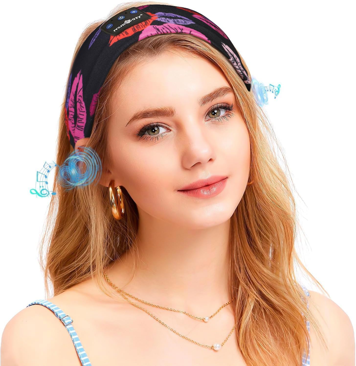MUSICOZY Schlafkopfhörer Bluetooth 5.4, Schlaf Kopfhörer Sport-Kopfhörer 14+STD Spielzeit Kopfhörer Schlafen mit HiFi-Stereo, Ergonomisch Tech Gadgets für Seitenschläfer (Dunkelschwarz, L) 60 71PibbkbGZL. AC SL1500 - smartspeakergames.de