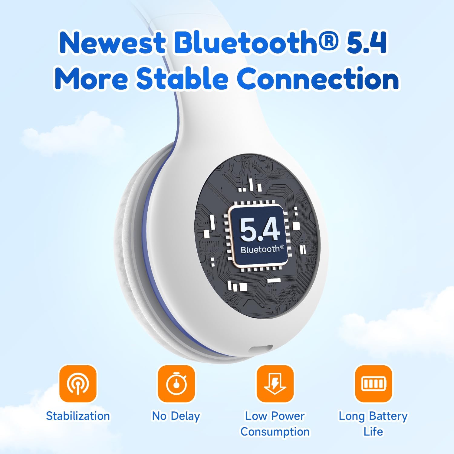 EarFun Bluetooth Kopfhörer Kinder, 74/85/94dB Lautstärkeregelung, HiFi Sound, HD-Mikrofon, 45 Std Akku, Faltbare, Einstellbar, Kopfhörer Kabellos Bluetooth Kinder für Schule/Reise/PC, Lila 12 71PmRh1zjPL. AC SL1500 - smartspeakergames.de