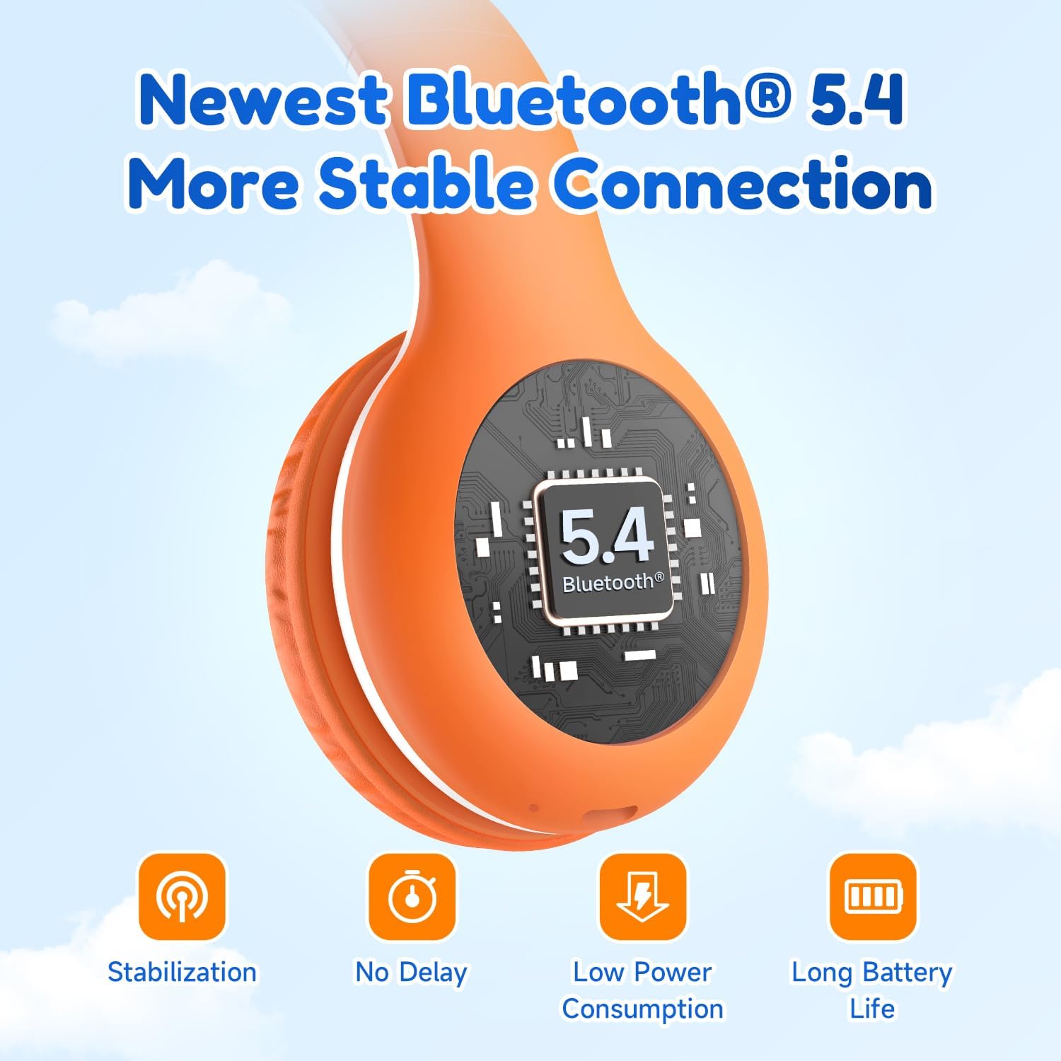 EarFun Bluetooth Kopfhörer Kinder, 74/85/94dB Lautstärkeregelung, HiFi Sound, HD-Mikrofon, 45 Std Akku, Faltbare, Einstellbar, Kopfhörer Kabellos Bluetooth Kinder für Schule/Reise/PC, Lila 18 71R1ODinAwL. AC SL1500 - smartspeakergames.de