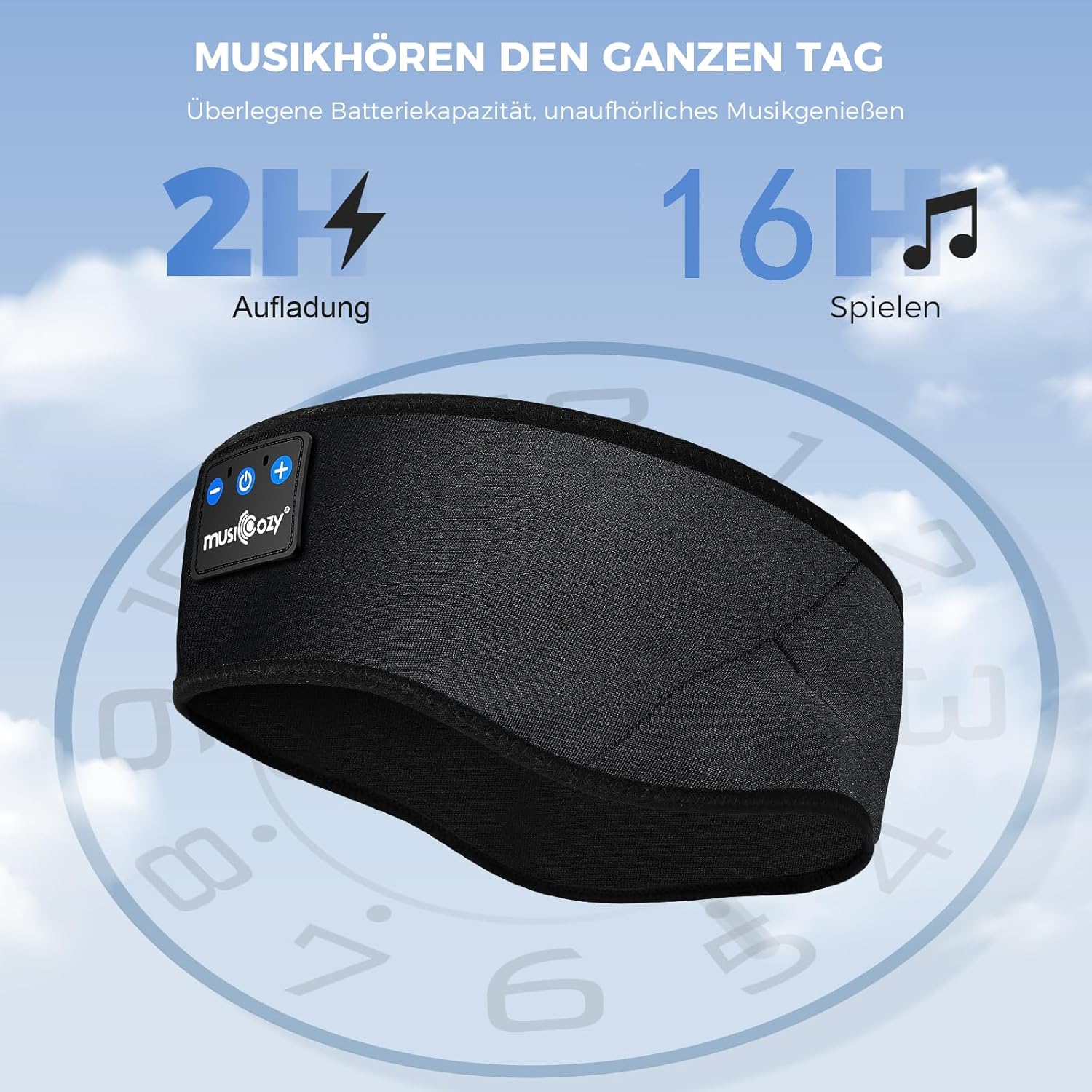 MUSICOZY Schlafkopfhörer Bluetooth 5.4, Schlaf Kopfhörer Sport-Kopfhörer 14+STD Spielzeit Kopfhörer Schlafen mit HiFi-Stereo, Ergonomisch Tech Gadgets für Seitenschläfer (Dunkelschwarz, L) 52 71doafW0BQL. AC SL1500 - smartspeakergames.de