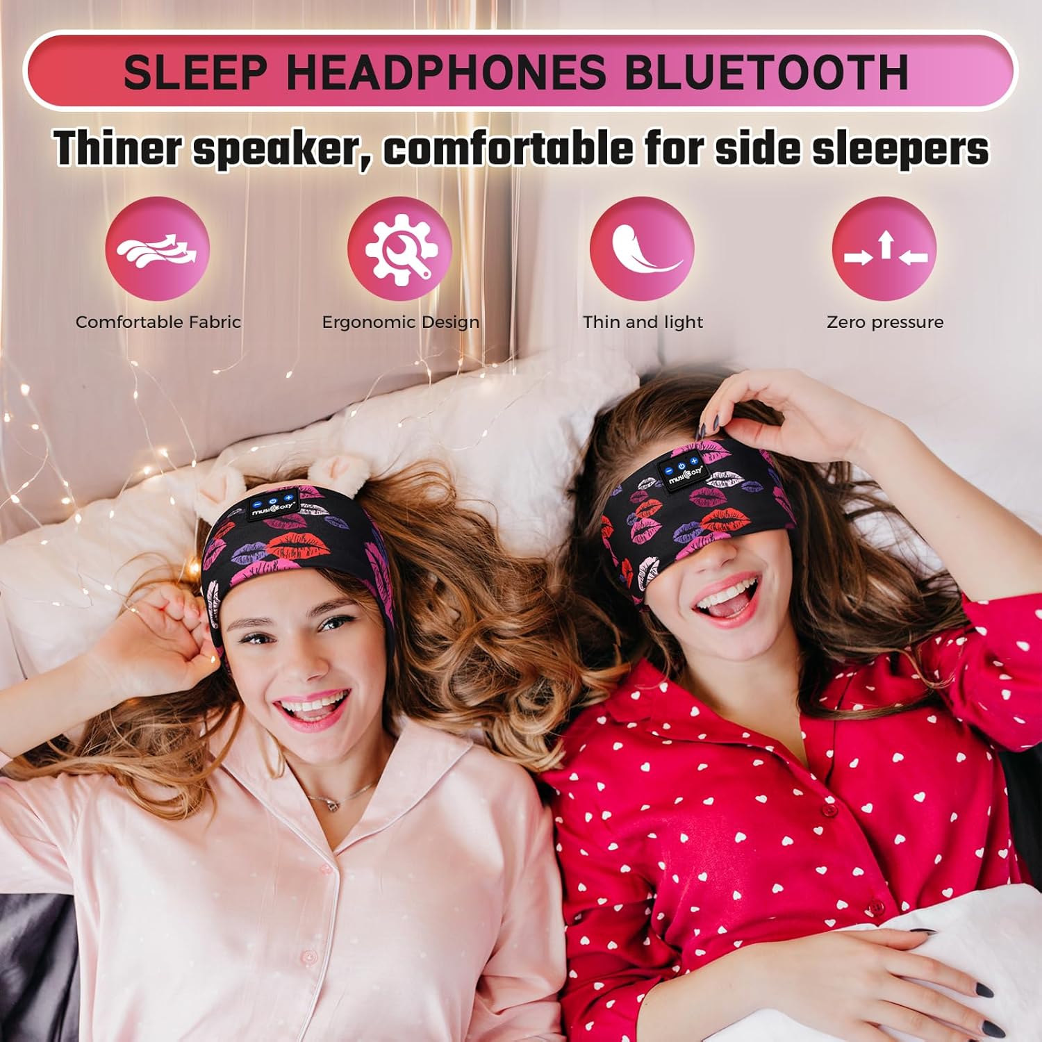MUSICOZY Schlafkopfhörer Bluetooth 5.4, Schlaf Kopfhörer Sport-Kopfhörer 14+STD Spielzeit Kopfhörer Schlafen mit HiFi-Stereo, Ergonomisch Tech Gadgets für Seitenschläfer (Dunkelschwarz, L) 62 71m7kfetg9L. AC SL1500 - smartspeakergames.de