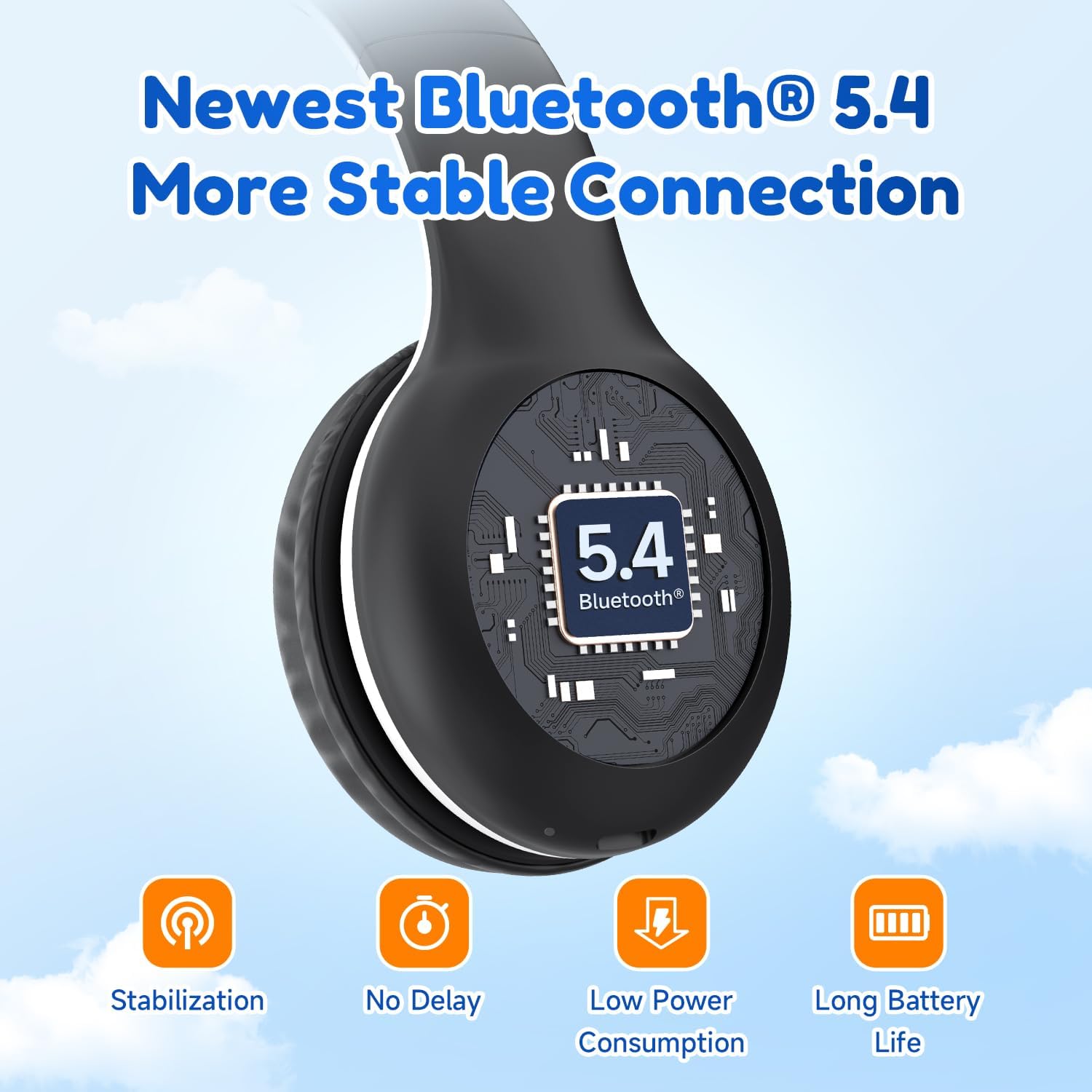 EarFun Bluetooth Kopfhörer Kinder, 74/85/94dB Lautstärkeregelung, HiFi Sound, HD-Mikrofon, 45 Std Akku, Faltbare, Einstellbar, Kopfhörer Kabellos Bluetooth Kinder für Schule/Reise/PC, Lila 33 71p4w5cehLL. AC SL1500 - smartspeakergames.de