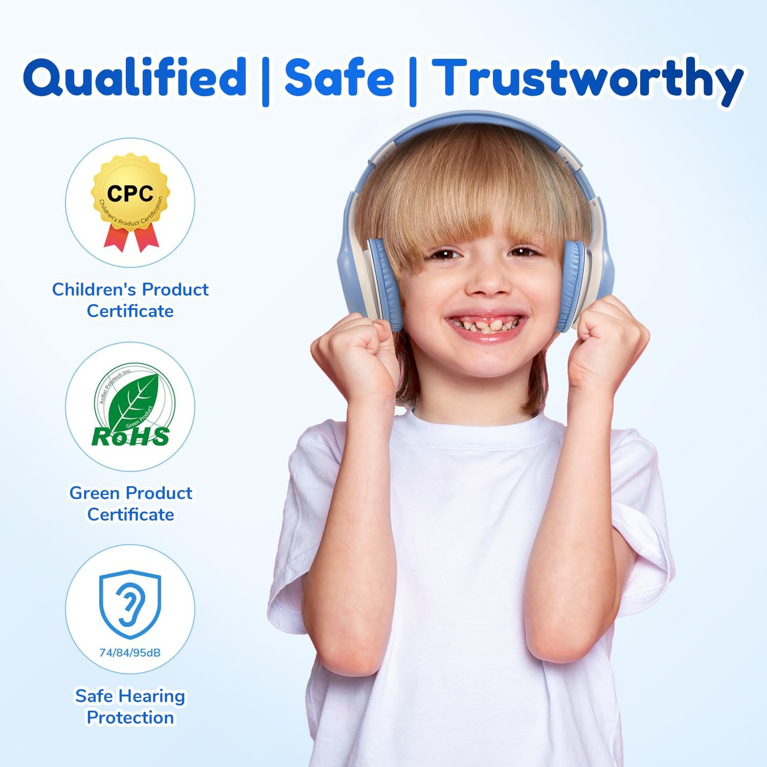 EarFun Bluetooth Kopfhörer Kinder, 74/85/94dB Lautstärkeregelung, HiFi Sound, HD-Mikrofon, 45 Std Akku, Faltbare, Einstellbar, Kopfhörer Kabellos Bluetooth Kinder für Schule/Reise/PC, Lila 59 71q UQMeGoL. AC SL1500 - smartspeakergames.de