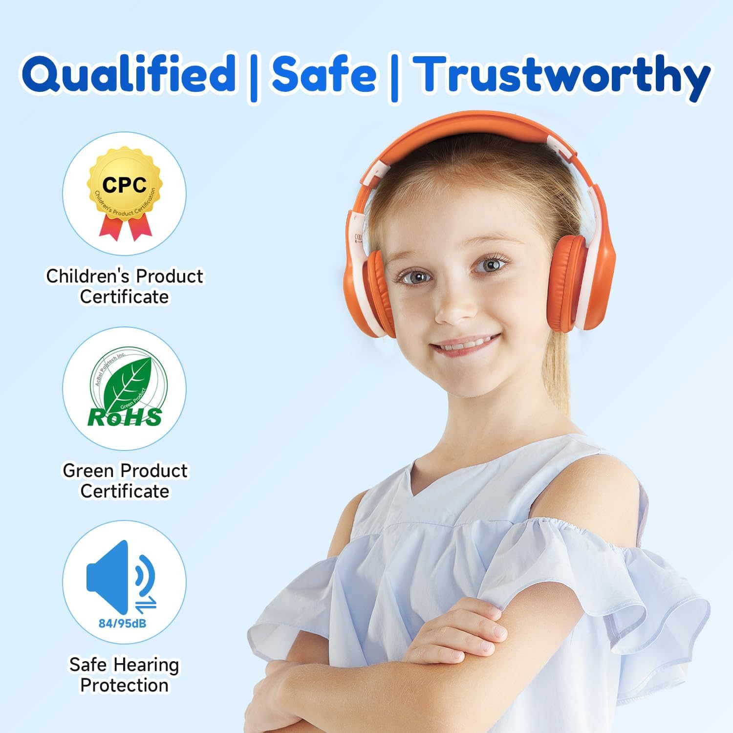 EarFun Bluetooth Kopfhörer Kinder, 74/85/94dB Lautstärkeregelung, HiFi Sound, HD-Mikrofon, 45 Std Akku, Faltbare, Einstellbar, Kopfhörer Kabellos Bluetooth Kinder für Schule/Reise/PC, Lila 16 71wX6LwievL. AC SL1500 - smartspeakergames.de