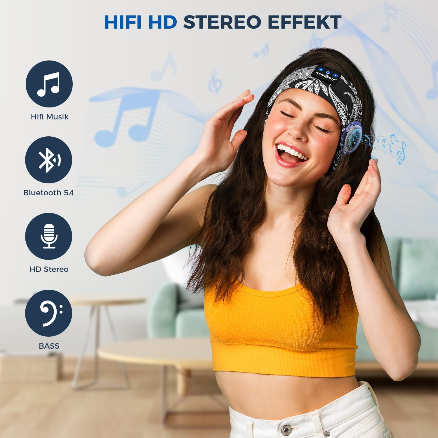 MUSICOZY Schlafkopfhörer Bluetooth 5.4, Schlaf Kopfhörer Sport-Kopfhörer 14+STD Spielzeit Kopfhörer Schlafen mit HiFi-Stereo, Ergonomisch Tech Gadgets für Seitenschläfer (Dunkelschwarz, L) 44 71yREVzhjzL. AC SL1500 - smartspeakergames.de