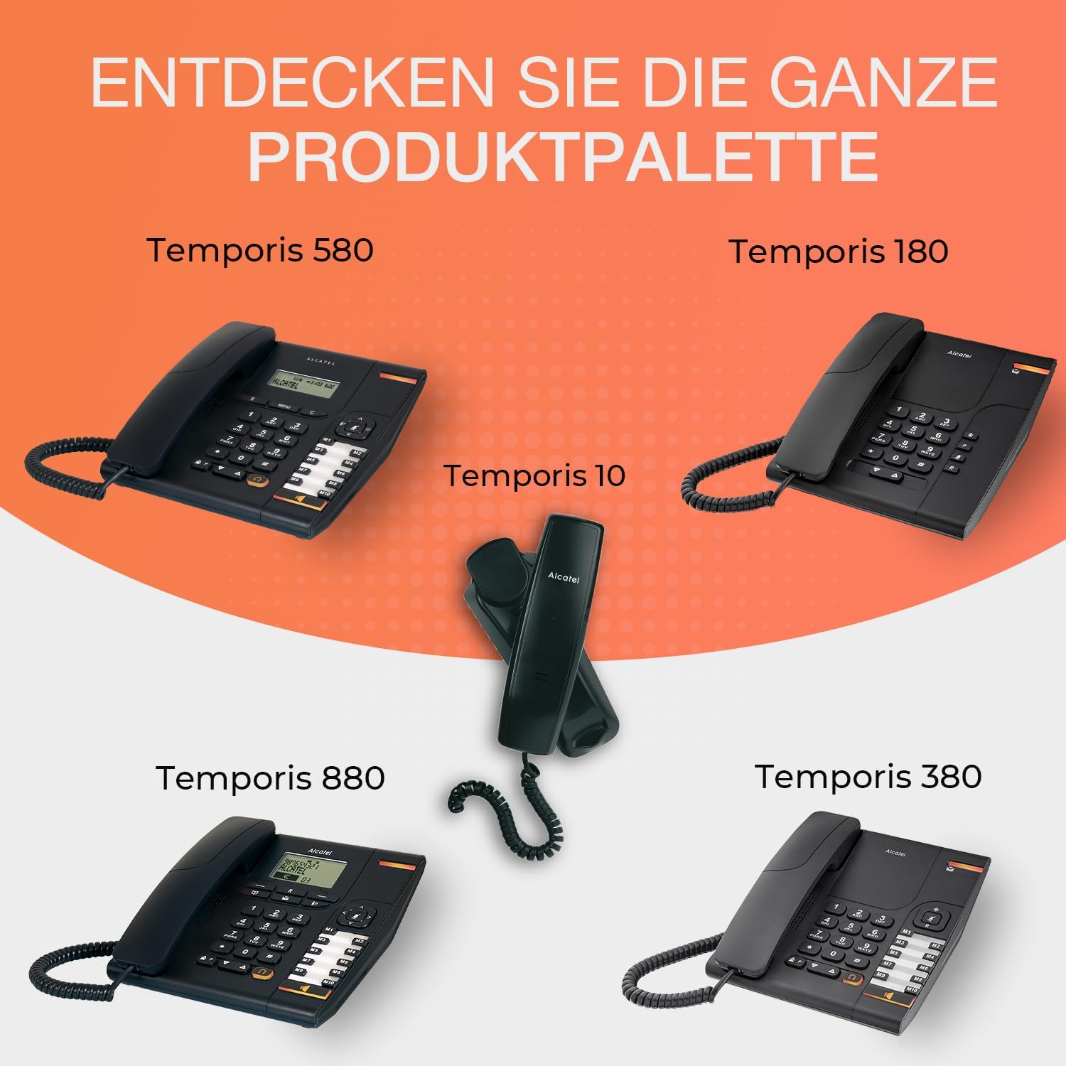 ALCATEL Temporis 10 PRO - Festnetztelefon für den professionellen Einsatz - Visuelle Anrufanzeige - Wahlwiederholungstaste - Stummtaste - Wandmontage - Schwarz 5 71rsoLNmtUL. AC SL1500 - smartspeakergames.de