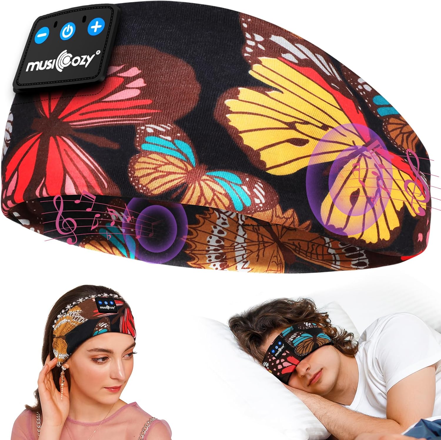 MUSICOZY Schlafkopfhörer Bluetooth 5.4, Schlaf Kopfhörer Sport-Kopfhörer 14+STD Spielzeit Kopfhörer Schlafen mit HiFi-Stereo, Ergonomisch Tech Gadgets für Seitenschläfer (Dunkelschwarz, L) 8 81Q2huiYT7L. AC SL1500 - smartspeakergames.de