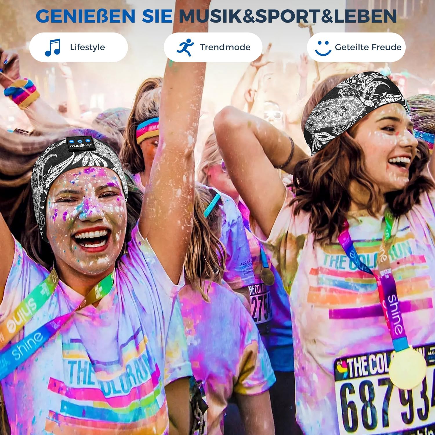 MUSICOZY Schlafkopfhörer Bluetooth 5.4, Schlaf Kopfhörer Sport-Kopfhörer 14+STD Spielzeit Kopfhörer Schlafen mit HiFi-Stereo, Ergonomisch Tech Gadgets für Seitenschläfer (Dunkelschwarz, L) 47 81xzTs8 IrL. AC SL1500 - smartspeakergames.de